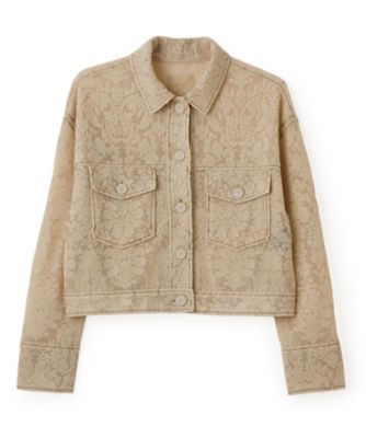 M*E様 LANVIN COLLECTION 未使用クロップド丈ジャケット 38 Gジャンディテール ニットジャケット | LANVIN COLLECTION (Women