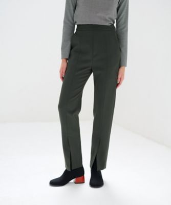 ＜LANVIN en Bleu (Women)＞フロントスリットスリムパンツ