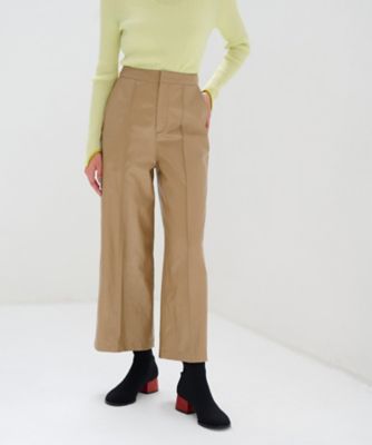 ＜LANVIN en Bleu (Women)＞ワッシャーフェイクレザーパンツ