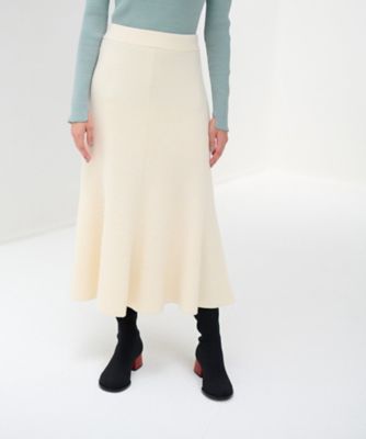 ＜LANVIN en Bleu (Women)＞【セットアップ対応商品】トランペットフレアニットスカート