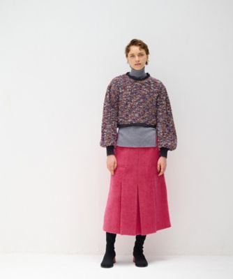 LANVIN en Bleu / ランバン オン ブルー クロップドツイードニット クロップドツイードニット | LANVIN en Bleu (Women)/ランバン