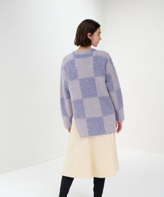 LANVIN en Bleu / ランバン オン ブルー Ｖネックシャギーニット Vネックシャギーニット | LANVIN en Bleu (Women)/ランバン