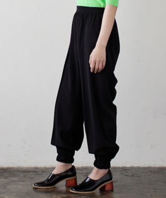 ポリエステルツイル裾ゴムパンツ