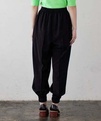 ポリエステルツイル裾ゴムパンツ
