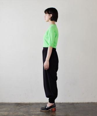 ポリエステルツイル裾ゴムパンツ