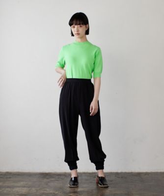 ポリエステルツイル裾ゴムパンツ