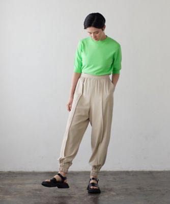 ポリエステルツイル裾ゴムパンツ