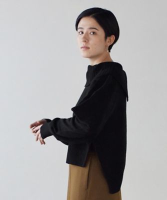 ロールカラーニット | LANVIN en Bleu (Women)/ランバン オン ブルー