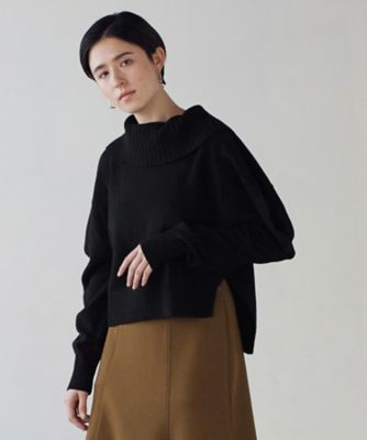 ロールカラーニット | LANVIN en Bleu (Women)/ランバン オン ブルー