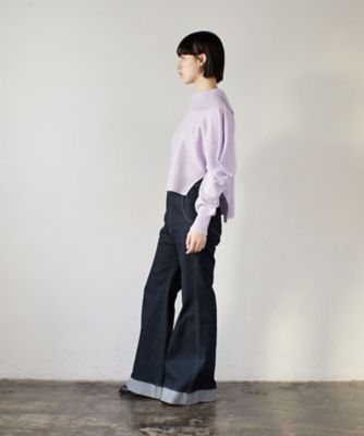 ルネ♡ロールカラー ニット ロールカラーニット | LANVIN en Bleu (Women)/ランバン オン ブルー