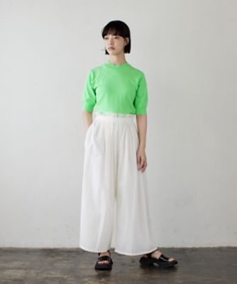 速乾ナイロンピンタッククロップドパンツ