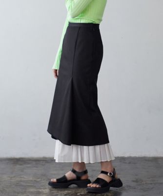プリーツヘム2wayスカート | LANVIN en Bleu (Women
