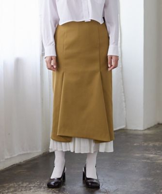 ＜LANVIN en Bleu (Women)＞プリーツヘム２ｗａｙスカート