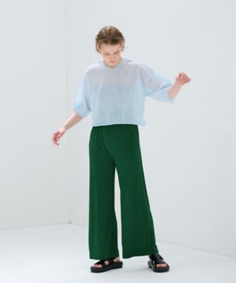 ランダムリブゴムワイドパンツ