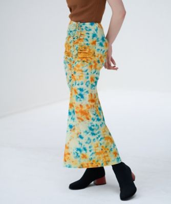 ＜LANVIN en Bleu (Women)＞【セットアップ対応商品】Ｋａｌｅｉｄｏｓｃｏｐｅドロストタイトスカート