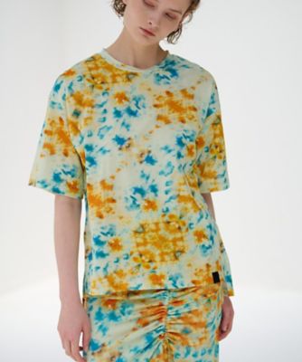 ＜LANVIN en Bleu (Women)＞ＫａｌｅｉｄｏｓｃｏｐｅプリントＴシャツ