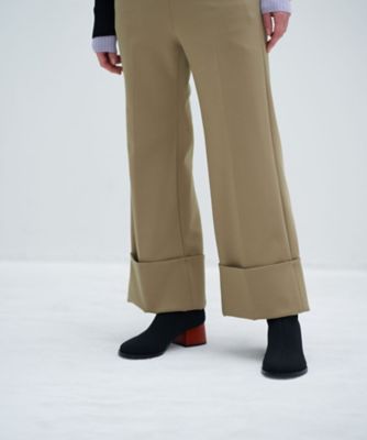 ＜LANVIN en Bleu (Women)＞センタープレスロールアップパンツ
