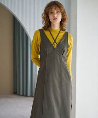 ＜LANVIN en Bleu (Women)＞メランジウール混キャミソールワンピース