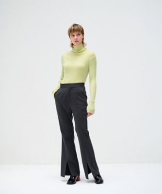 ツイルスリットフレアパンツ | LANVIN en Bleu (Women)/ランバン