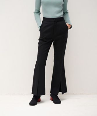 ツイルスリットフレアパンツ | LANVIN en Bleu (Women)/ランバン