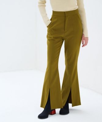＜LANVIN en Bleu (Women)＞ツイルスリットフレアパンツ