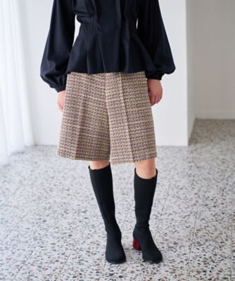 ＜LANVIN en Bleu (Women)＞ツイードハーフパンツ