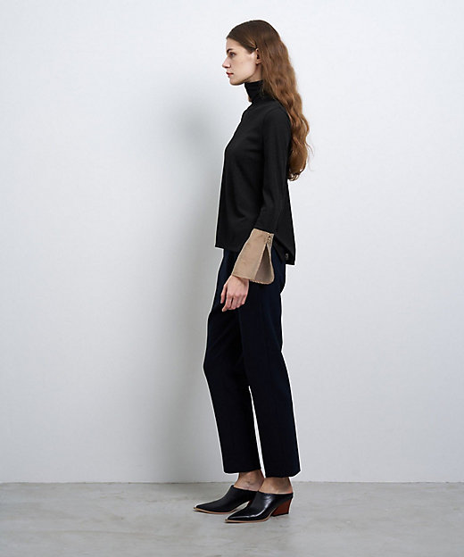 シアーカフスコンビカットソー | LANVIN en Bleu (Women シアーカフスコンビカットソー | LANVIN en Bleu (Women