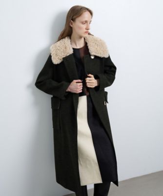 ＜LANVIN en Bleu (Women)＞２ＷＡＹカラークラシックコート