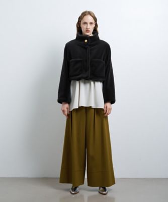 フェイクファーショートジャケット | LANVIN en Bleu (Women)/ランバン