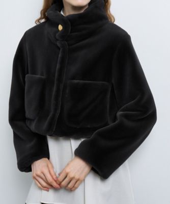 フェイクファーショートジャケット | LANVIN en Bleu (Women)/ランバン