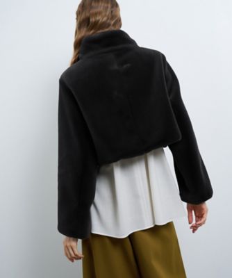 フェイクファーショートジャケット | LANVIN en Bleu (Women)/ランバン