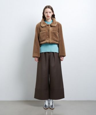 フェイクファーショートジャケット | LANVIN en Bleu (Women)/ランバン