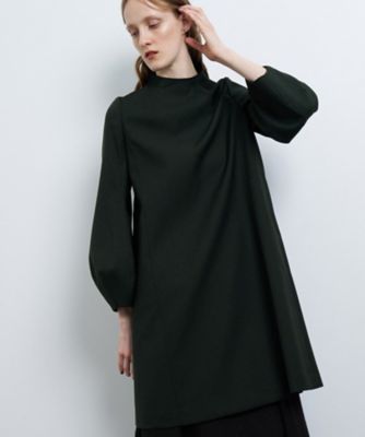 ＜LANVIN en Bleu (Women)＞ボトルネックコクーンスリーブワンピース