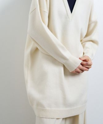 レイヤーネックチュニックワンピース