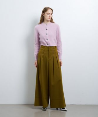 ＜LANVIN en Bleu (Women)＞ハイウエストワイドパンツ