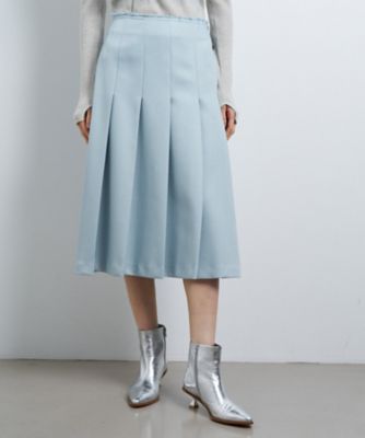 ＜LANVIN en Bleu (Women)＞バルキーカルゼプリーツスカート