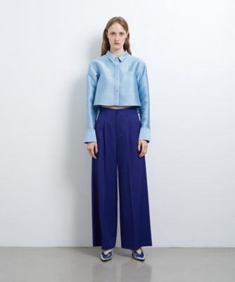 LANVIN en Bleu / ランバン オン ブルー シルキーダブルクロスショートシャツ シルキーダブルクロスショートシャツ|LANVIN en Bleu | LANVIN