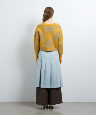 新品登場 LANVIN | チェックジャガードニット en (Women)/ランバン Bleu パンツ