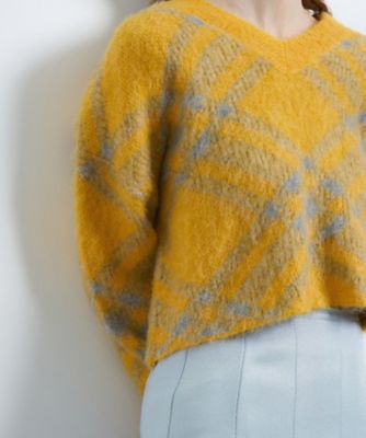 チェックジャガードニット | LANVIN en Bleu (Women)/ランバン オン