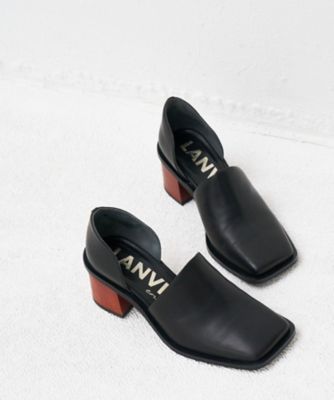 スクエアトゥサイドオープンパンプス | LANVIN en Bleu (Women