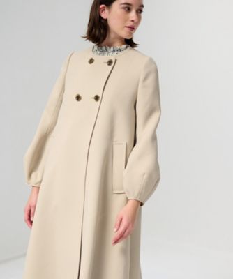 ＜LANVIN en Bleu (Women)＞トリプルクロスコクーンスリーブコート