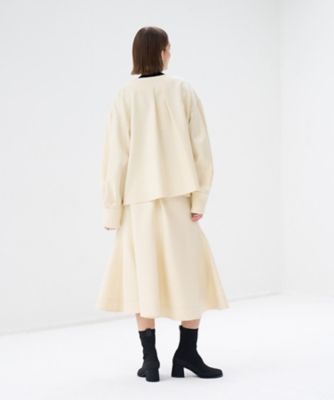 ドライダブルクロスノーカラージャケット | LANVIN en Bleu