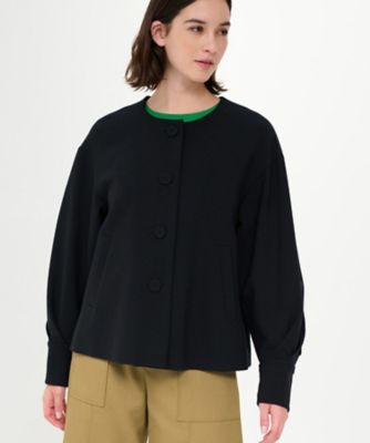 ＜LANVIN en Bleu (Women)＞ドライダブルクロスノーカラージャケット