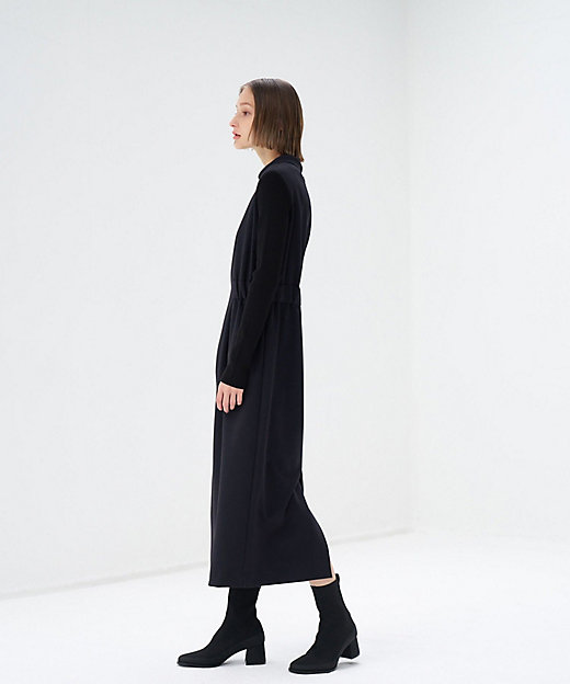 TRダブルクロスニットスリーブワンピース | LANVIN en Bleu TRダブルクロスニットスリーブワンピース | LANVIN en Bleu
