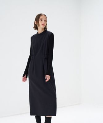 ＜LANVIN en Bleu (Women)＞ＴＲダブルクロスニットスリーブワンピース