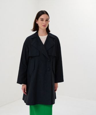 ＜LANVIN en Bleu (Women)＞メモリーグログランミドルトレンチコート