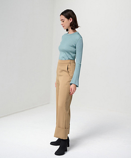 ストレッチロールアップパンツ | LANVIN en Bleu (Women ストレッチロールアップパンツ | LANVIN en Bleu (Women