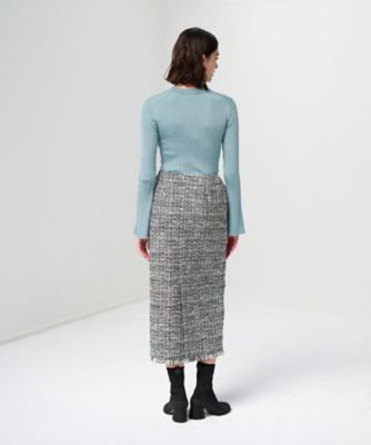 ミックスツイードスカート | LANVIN en Bleu (Women)/ランバン