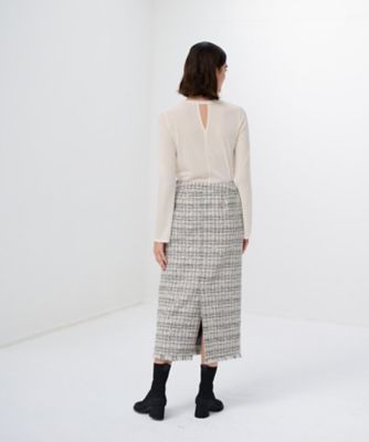 ミックスツイードスカート | LANVIN en Bleu (Women)/ランバン
