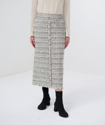 ＜LANVIN en Bleu (Women)＞ミックスツイードスカート